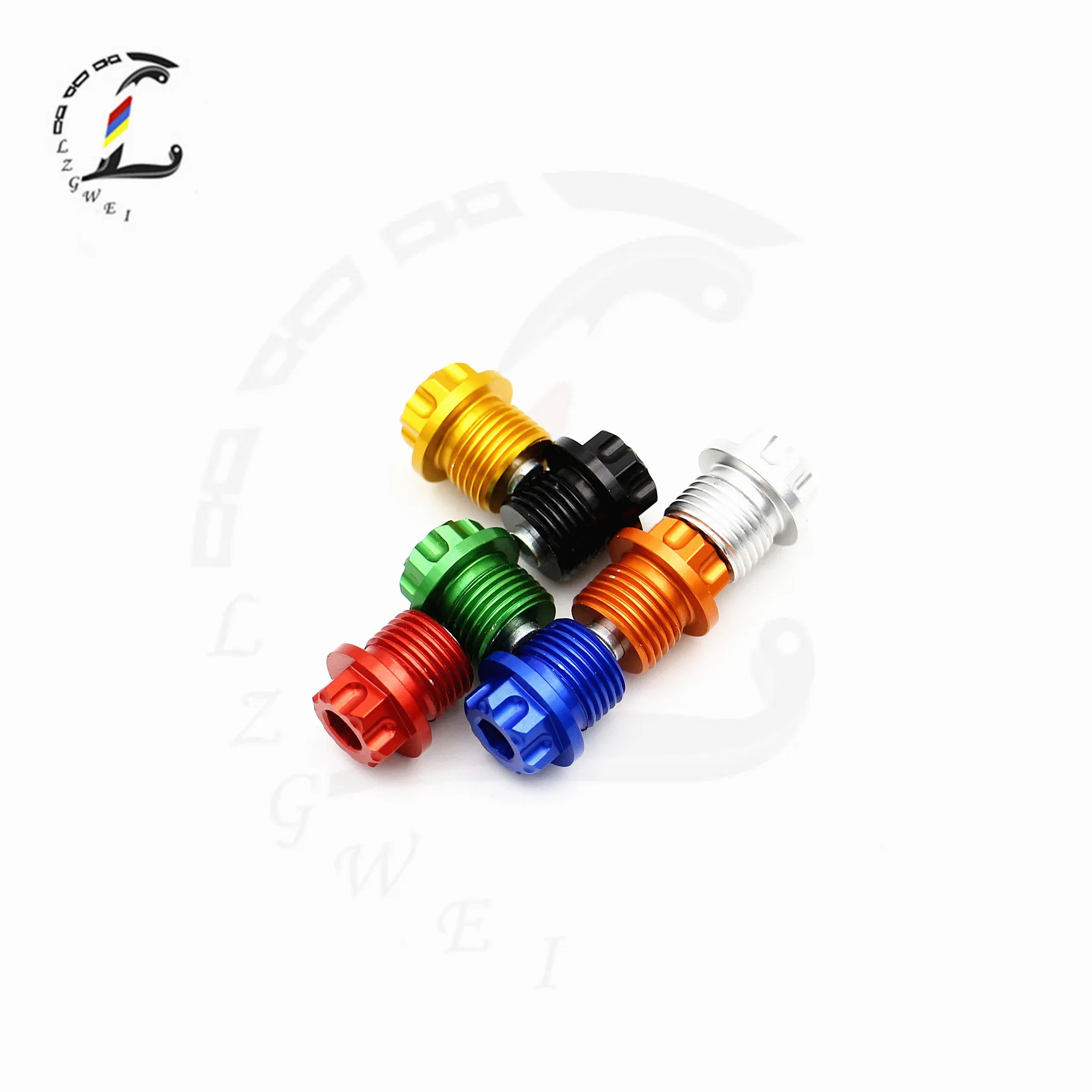 M14*10*1.25 Motorcycle Parts Magnetic Oil Drain Plug Screw Drain Bolt Screw CNC Aluminum Alloy Universal