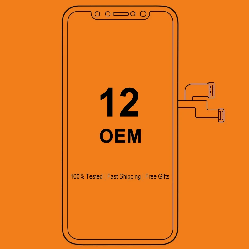 Grade For iPhone 12 LCD Display OEM OLED For iPhone 11 Touch Screen Replacement 12 Pro Max 12 Mini Display Screen Incell Ori LCD