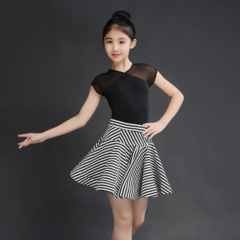 Fashion Latin Dancing Dress Kids Ballroom Salsa Dance Wear Outfits Girls Samba ChaCha Professional Competition Dance Costume