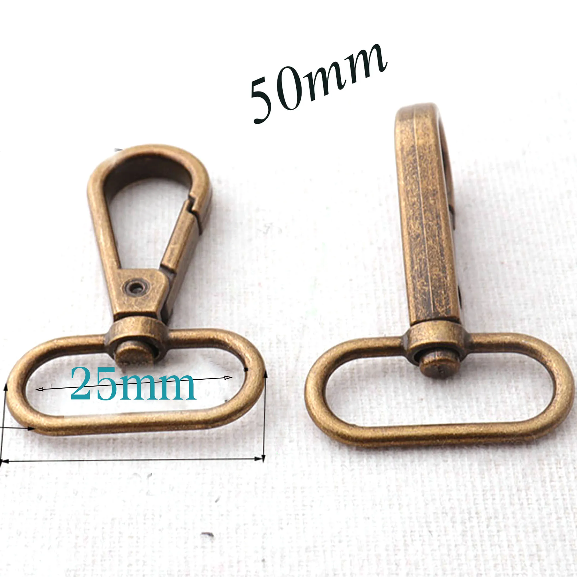 6 PCS 25mm Antique Bronze Lobster Swivel Clasps,Hook Clasps Claws Carabiner Snap Buckle Gate Bag Purse Strap Handbag Snap