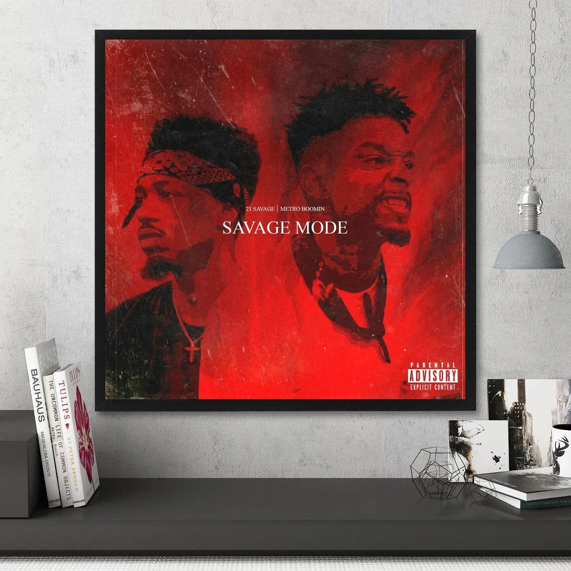 21 Savage Savage Mode Music Album Poster Prints Art Canvas Painting Wall Living Room Home Decor (No Frame)