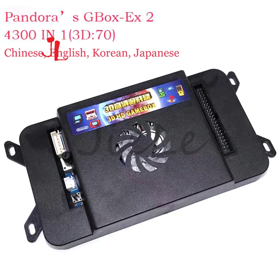 

5pcs Free Shipping New 3D Pandora 4300 In 1 Board Game GBOX-EX2 Box Arcade Cartridge Family Version PCB Jamma 720P VGA HDMI