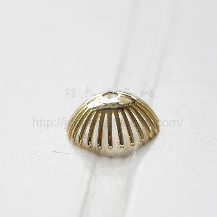 DIY Supply-Solid Brass Finding Bead Cap - 15x6.5mm (3583C)