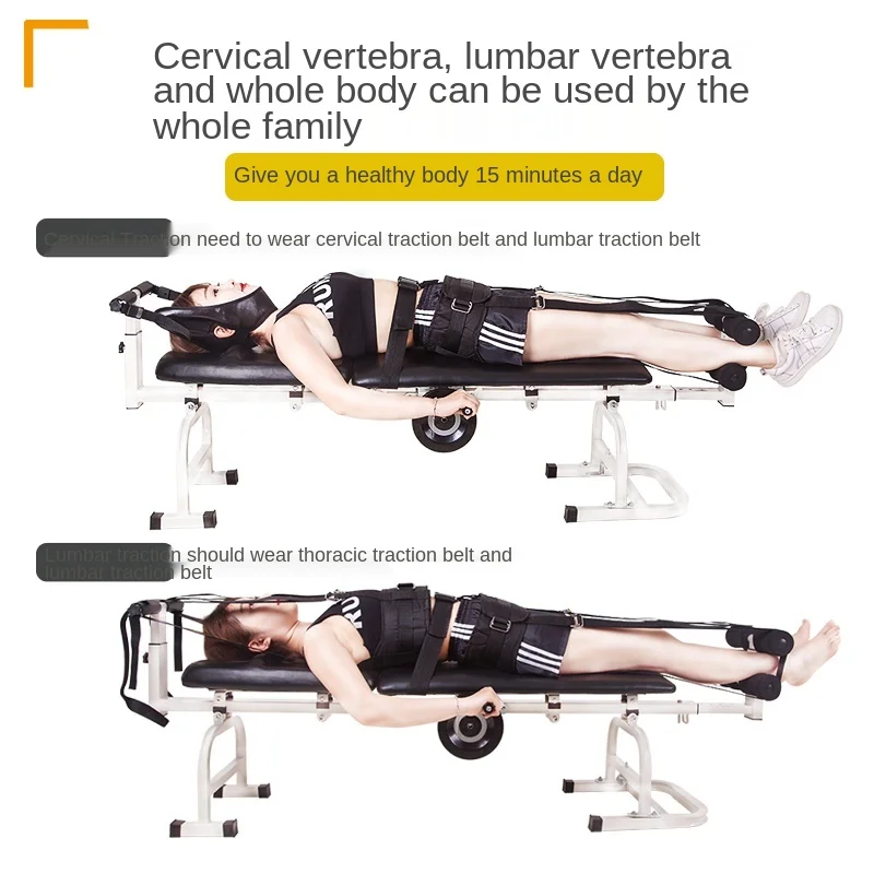 Household human cervical lumbar traction bed stretcher lumbar tractor increased cervical lumbar stretcher