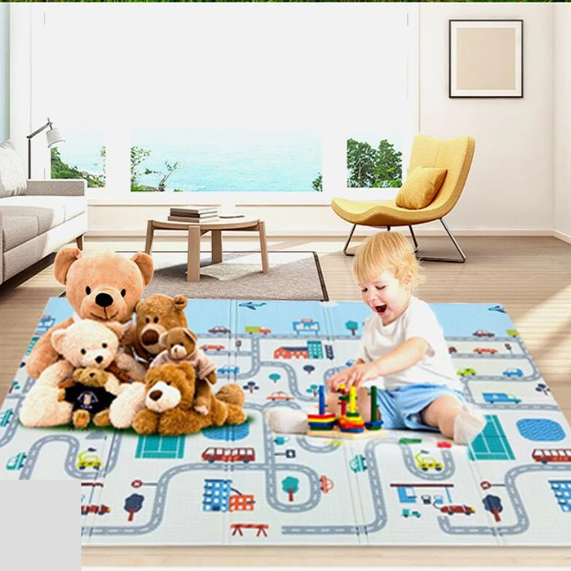 Educational Portable Carpet in the Nursery Climbing Kids Rug Activity Games Toys Foam Material Play Mat Boys Girls Play House