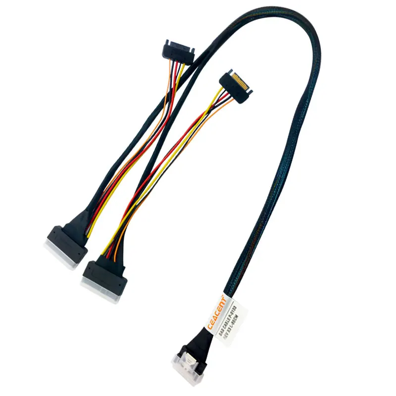 sata powerline sata powerline cabo broadcom raid hba compativel slimsas nvme u2 sff8654 8i a 2xsff8639 08 m de comprimento 15pin 12g 20 centimetros 01