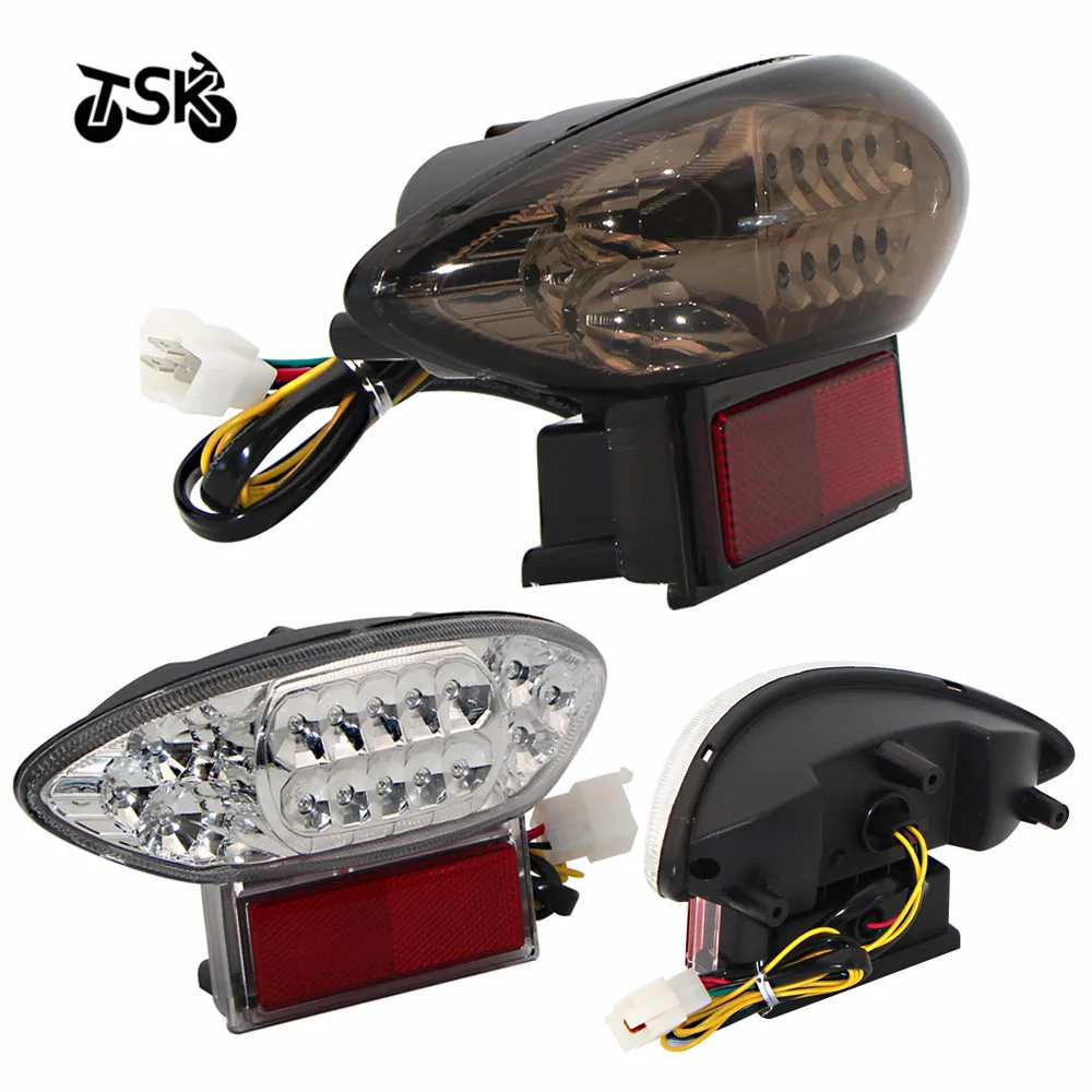 For Suzuki Hayabusa GSX1300R Katana GSX600F GSX750F Tail Light Brake Turn Signal Integrated LED Motorcycle Accessories