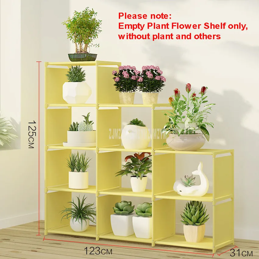 Multi-layer Foldable Plant Flower Pot Stand Shelve Free Combination Flower Display Rack Shelf Indoor Non-woven Fabric Steel Pipe