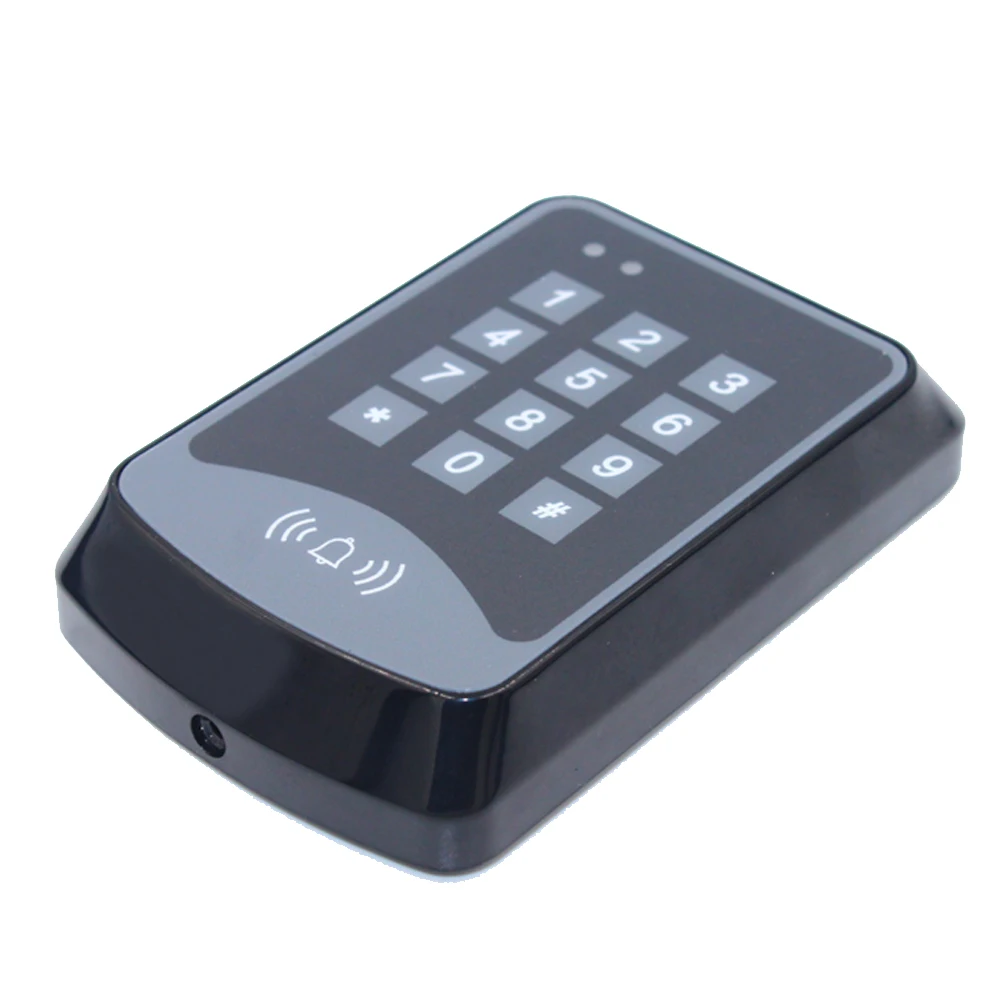 125Khz RFID Proximity Card Keypad Access Control System Device Machine RFID Card Reader Door Lock System 1000 user Keyfobs Cover