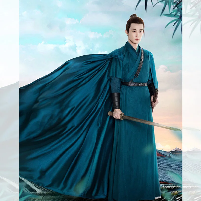 11 Designs Ancient Prince Male Swordmen Scholars Cosplay Costume Hanfu for TV Play The Romance of Tiger and Rose Han Shuo Design