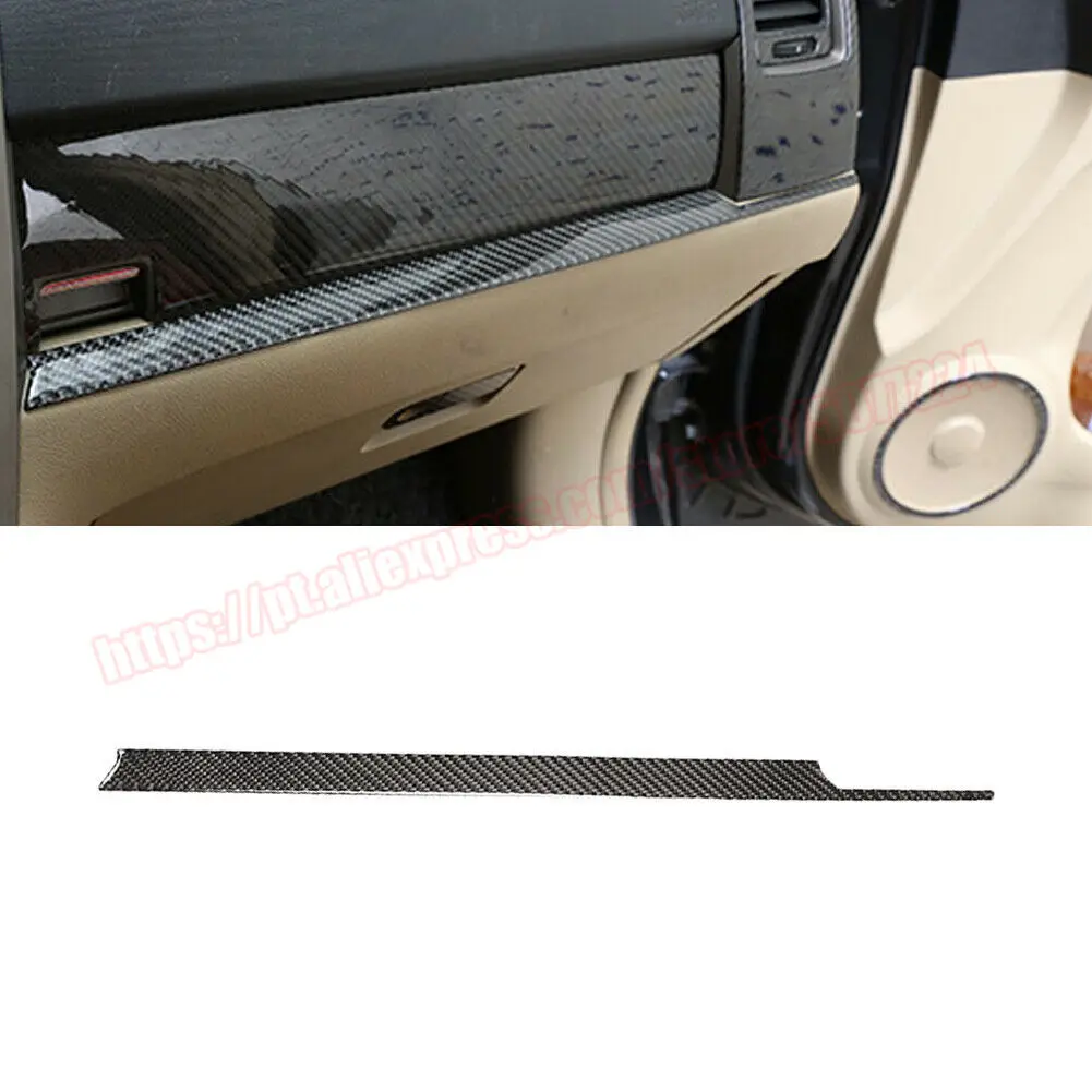 car accessories For Honda CR-V CRV 2007-2011 Real Carbon Fiber Copilot Dashboard Panel Cover Trim