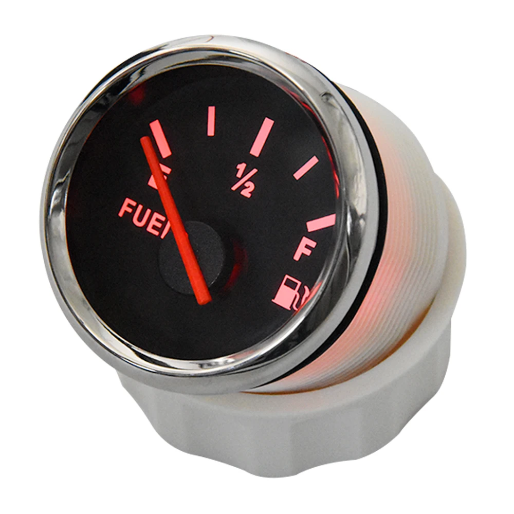0~190 ohm 52mm Fuel Gauge For Fuel Sending Unit with 100mm 150mm 200mm 250mm 350mm Fuel Level Sensor Shipping From US/RU/ES