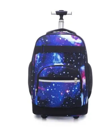 18 inch Rolling backpack Student bag School Wheeled backpack kids School backpack On wheels travel backpacks bags for teenagers