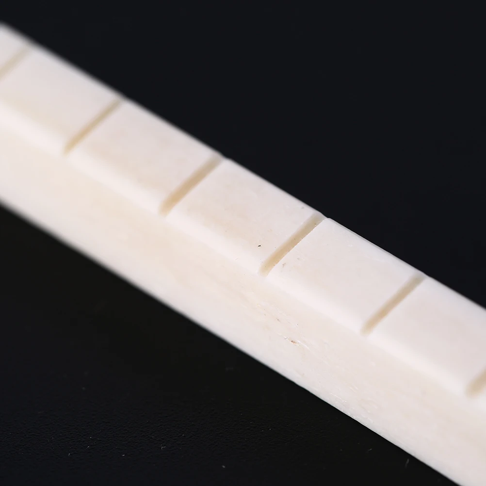 White Guitar Parts 6 String Classical Guitar Bone Bridge  And Nut Ivory Set Music Instruments Replacement Spare Part