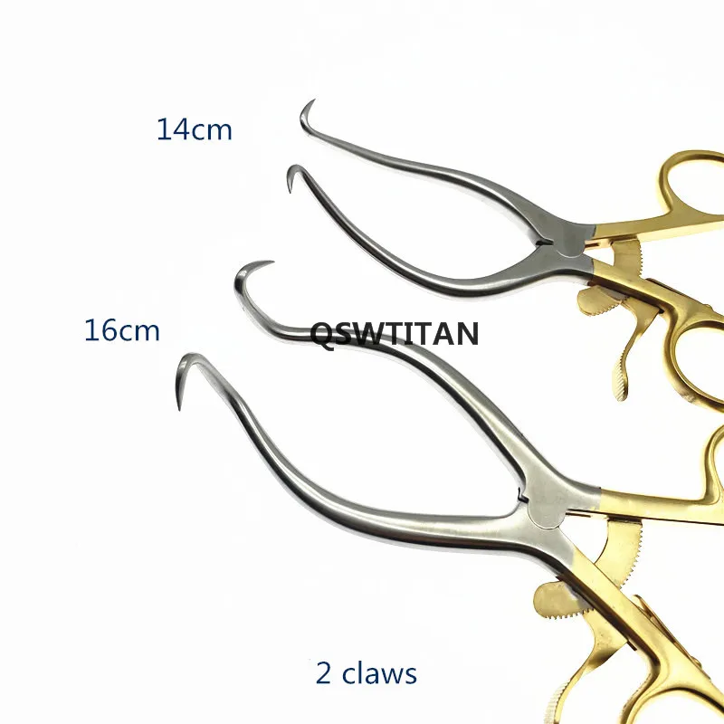 Self-Retaining Retractor 2 Claws Weitlaner Retractor Stainless Steel Orthopedic Practice Instruments