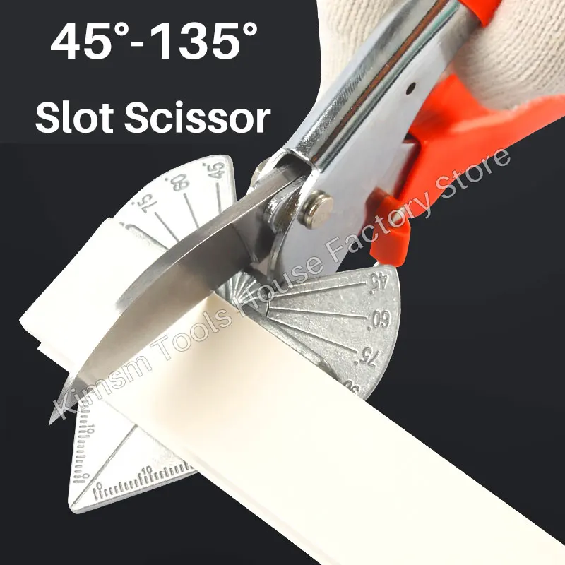 45 Degree 90 Degree Trunking Scissors Angle Miter Shears SK5 Blade Cutting  PVC PE PPR Plastic Thin Wood Frame Wire Slot Cutter