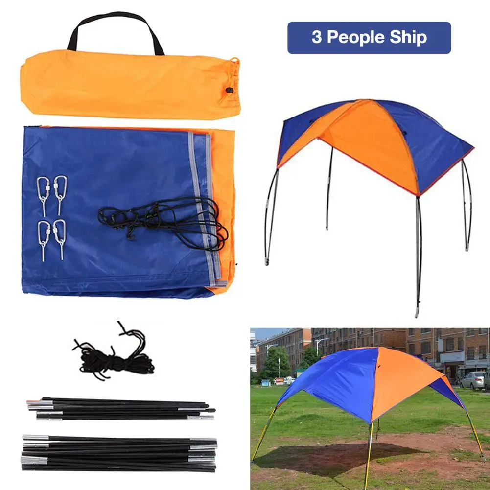 

Inflatable Boat Fishing Sunshade Rain Canopy Kayak Kit Sailboat Canopy Top Cover Folding Sunshade Boat Tent Kayak Accessories