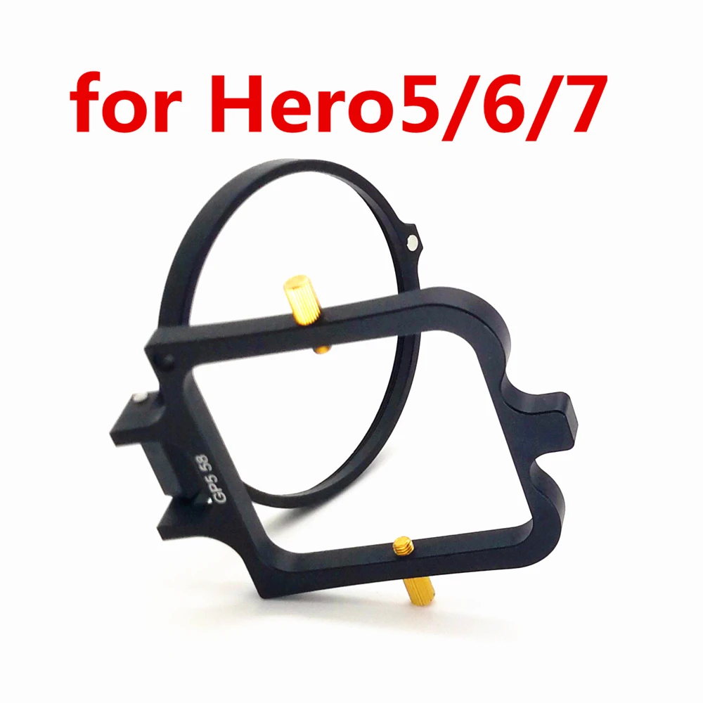 58mm Flip Lens Filter Adapter Cover for Original Case of GoPro Hero12 Black Hero 12 11 10 9 8 7 6 5 Gopro12 to add 58mm Filters