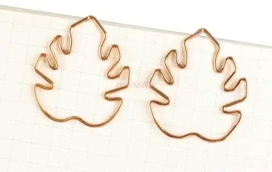 10pcs Turtle Leaf Paper Clip Shape Paper Clip Shaped Paper Clip Pin Cartoon Paper Clip