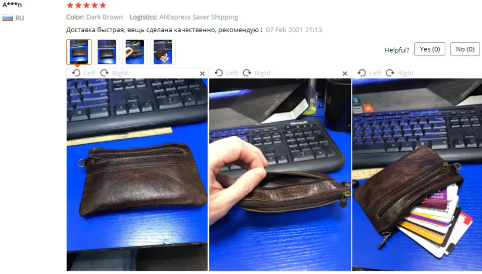 Nupugoo-Vintage kleine Geldbörse für Männer, Mini-Brieftasche, Echt ledertasche, braune lässige kleine Tasche, Reiß verschluss tasche, Schlüssel geld – Detail 22