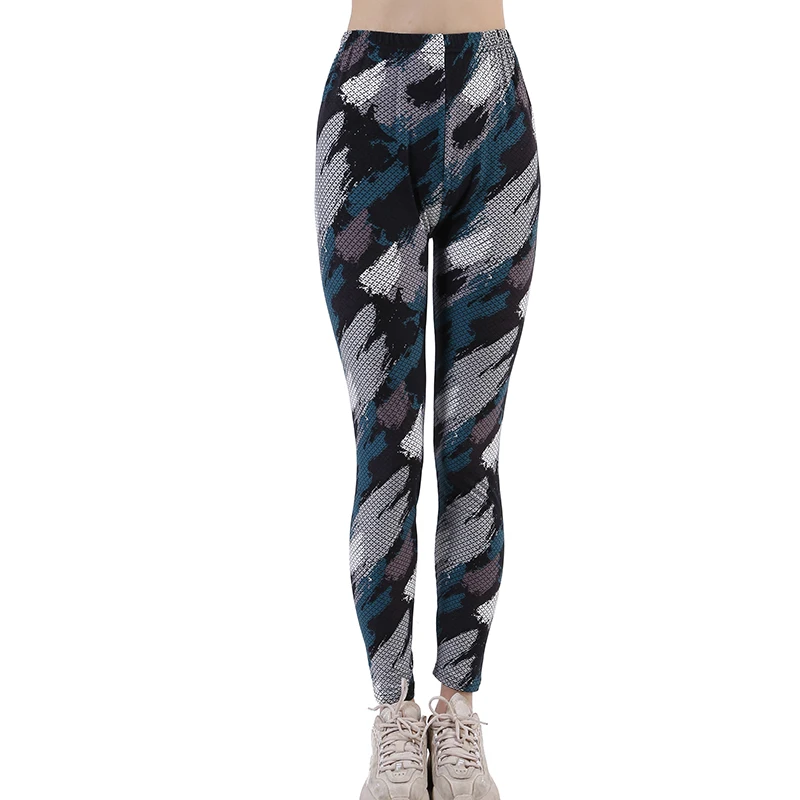 INDJXND Women Leggings High Elastic Skinny Camouflage Legging Army Green Jegging Fitness Leggins Gym Sport Pants Patchwork Print