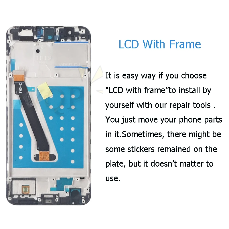 for Huawei P Smart LCD Display enjoy 7s 2017 Touch Screen Digitizer Assembly With Frame FIG LX1 L21 L22 Screen Replacement