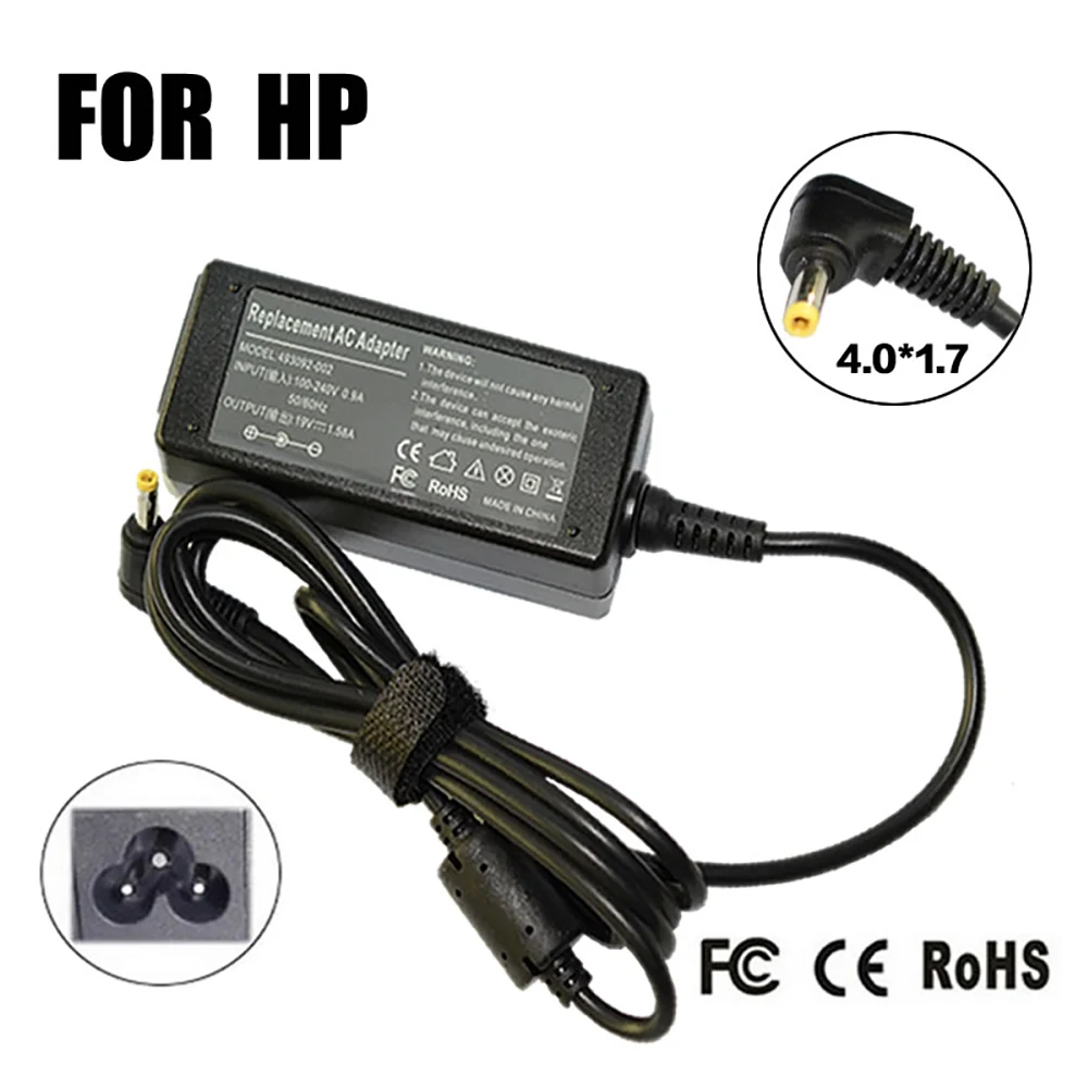 19V 1.58A 4.0*1.7MM 30W Replacement For HP for Compaq Mini 700 730 110 1000 1100 110-1000 hstnn-e04c AC Adapter Power Charger