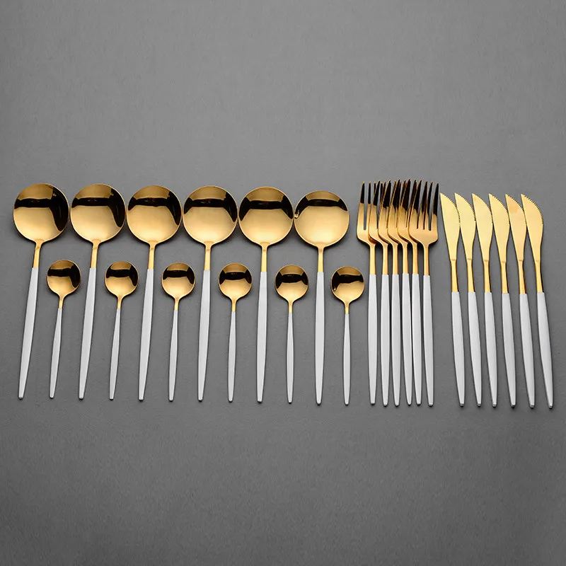 

Golden Tableware Fork and Knife Set Golden Cutlery Stainless Steel Dinnerware Set Dinner Set Cutlery Dinner Set Dinnerware