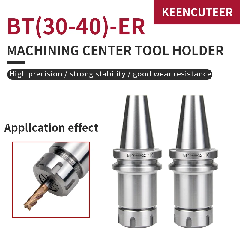Usinagem Cnc Centro do Eixo Ferramenta Titular Haste da Faca Bt30 Bt40 Er16 Er20 Er25 Er32 Er40 70 100l