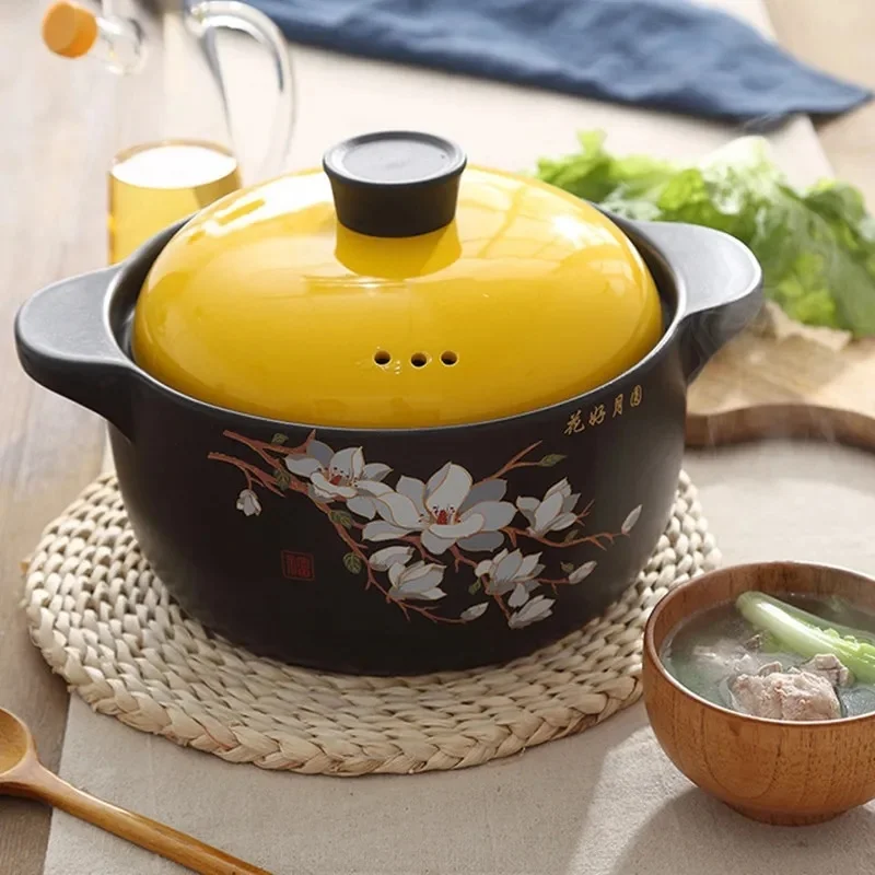 Casserole Stew Pot Soup Gas Universal High Temperature Resistant Household Large Capacity Casserole Extra Large Ceramic Pot