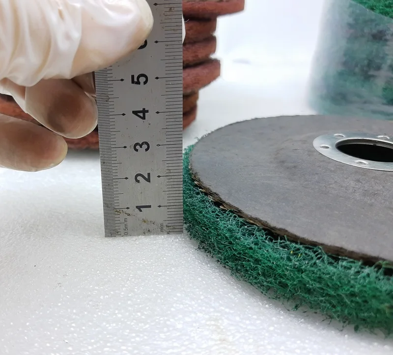 5 قطعة 5 "نايلون إطارات لامعة OD125 * ID22mm غير المنسوجة جلخ تلميع القرص زاوية طاحونة أدوات الانتهاء من المعادن