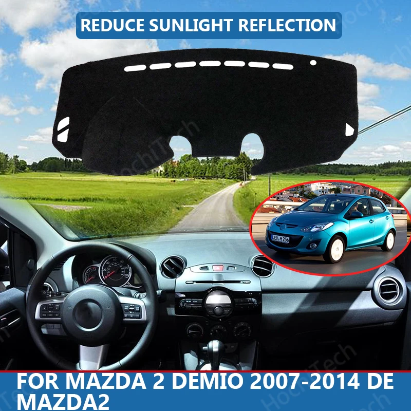 

Внутренняя крышка приборной панели автомобиля, крышка, накидка для Mazda 2 Demio 2007-2014 DE Mazda2, Солнцезащитный коврик, крышка, коврик для приборной панели