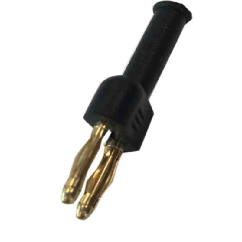 

All Copper Plated Pitch Adapter, Short Circuit, Double Row, One Female Divides, Two Males, 2mm Banana Plug, 5.08mm, 5Pcs