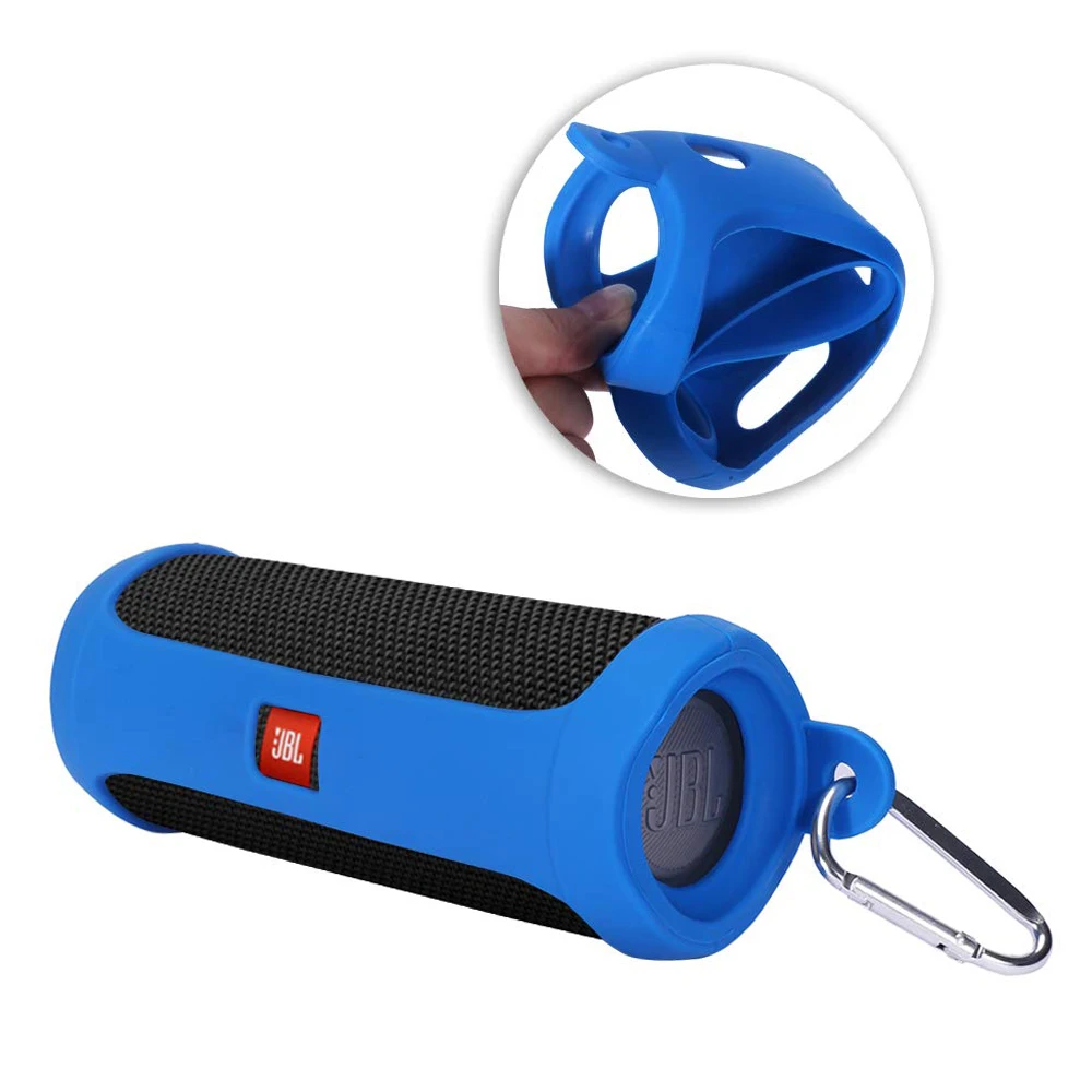New Soft Silicone Cover Speaker Cases for JBL Flip 5 Bluetooth Speaker Shockproof Protective Sleeve For JBL Flip5 Speaker