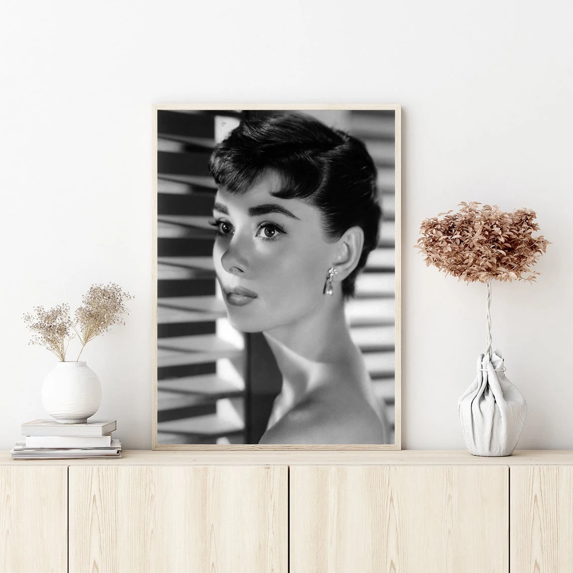 Audrey Hepburn śniadanie w filmie Tiffany plakat obraz ścienny na płótnie sypialnia salon dekoracji wnętrz (bez ramki)