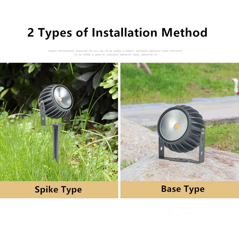 10W 20W 30W LED COB Garden Lawn Lamp Outdoor LED Spike Light Waterproof Lighting Led Light Garden Path Spotlights 110V 220V 12V