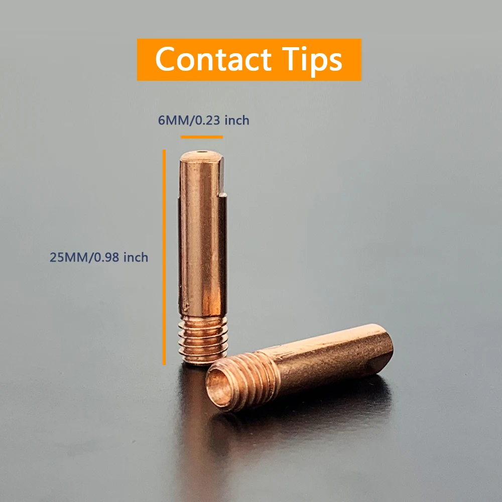 13Pcs Welding Torch Consumable  Nozzle 15AK Argon Arc  0.6/0.8/1.0/1.2mm Nozzle holder Contact Tip For 15AK MIG  Welding Torch