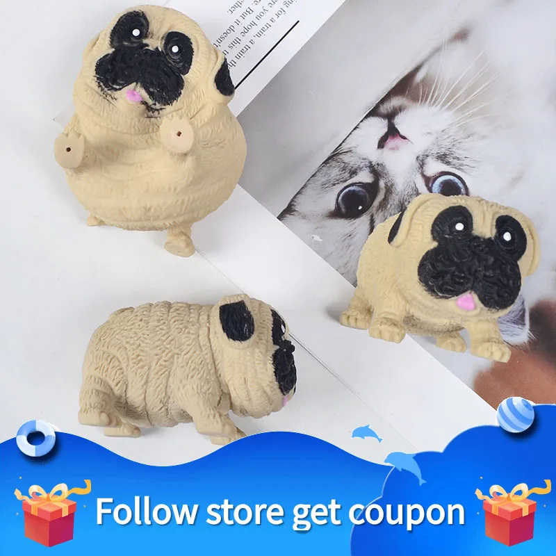 Decompression Toy Squeeze Toys Dog Antistress Hand Squishy Fidget Toys Funny Gadgets Pop it Pug Puppy Dolls Simple Dimple Gifts