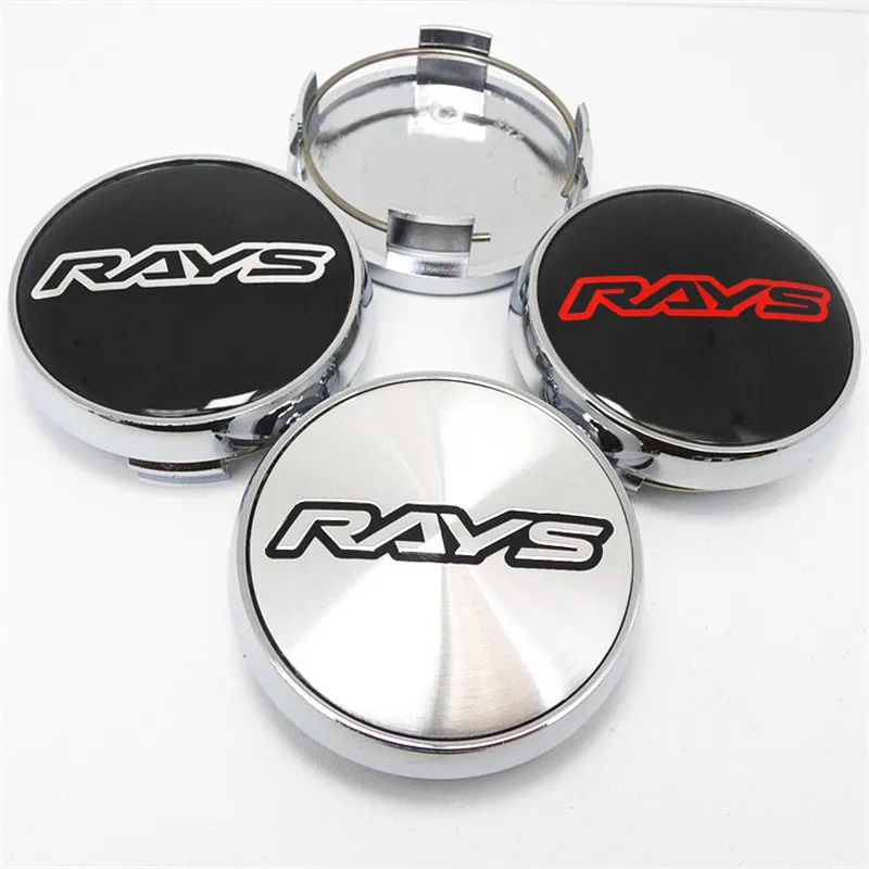 

4pcs For RAYS TE37 65mm Wheel Hub Center Cap Styling Cover Rays Emblem Badge Sticker Accessories