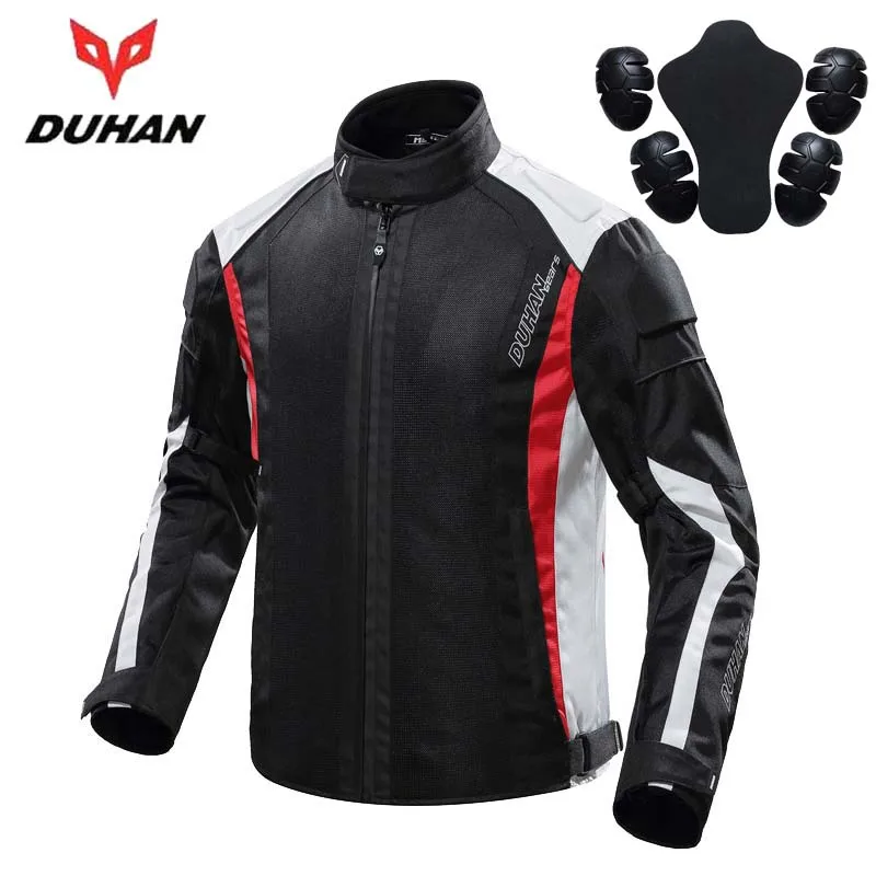 NEW Summer Cool Mesh Motorcycle Jacket DUHAN Motorbike Jackets  Motocross Coat MOTO clothes CE Gear M L XL XXL XXXL