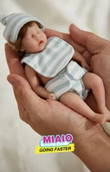 6 Inches 15cm Bebes Reborn Dolls Silicone Full Body Sleeping Twin A Lifelike Mini Reborn Doll Surprice Children Anti-Stress