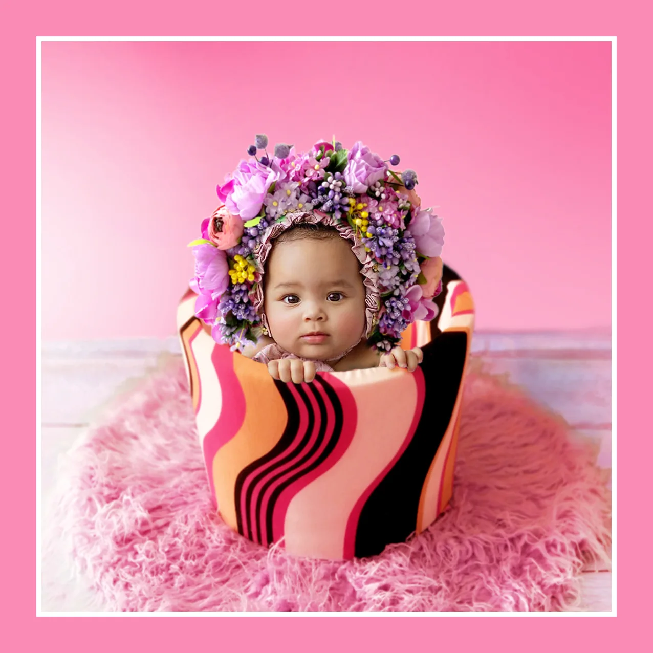 Diadema de corona para niños, accesorios para el cabello para bebé recién nacido, sesión de fotos, diadema de flores para niñas, corona de flores