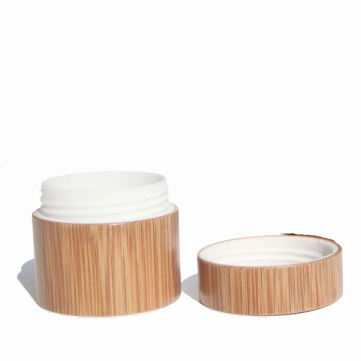 10pcs Natural Bamboo cosmetic jar cosmetic sample containers Environmental packing Material 3g 5g 10g 15g 20g 30g 50g P240