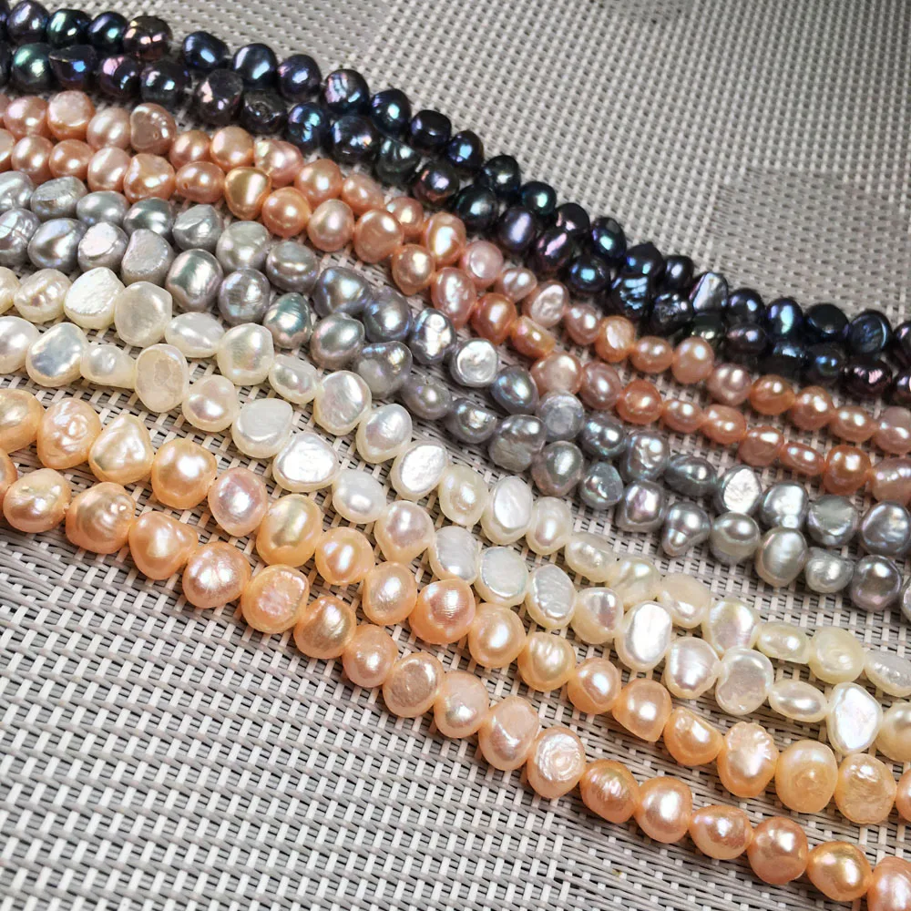 Natural Freshwater Pearl Beading irregular shape Isolation Punch Loose Beads For jewelry making DIY Necklace Bracelet Accessorie
