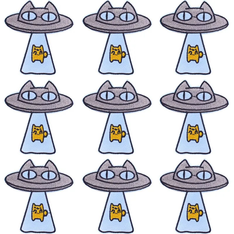 Pulaqi 10PCS Cartoon Patch Cute Animal Wholesale Patches Iron On Patches For Clothing Cat Stripe Wholesale Dropship Custom Patch