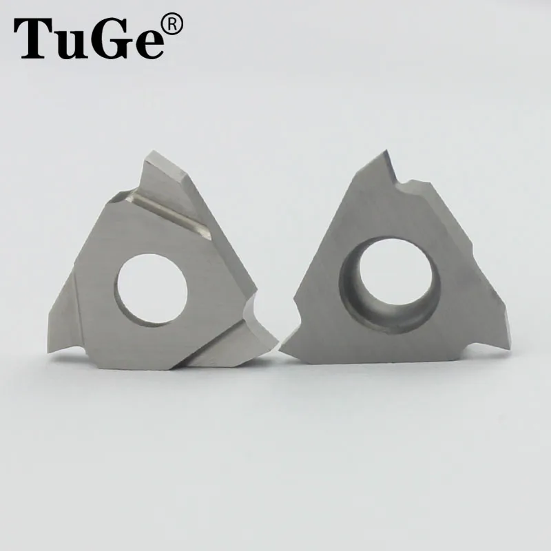 TuGe Lathe turning tools carbide inserts triangle cutting blade TGF32R for wood,Aluminum grooving 0.5mm 1mm 1.5mm 2mm 3mm