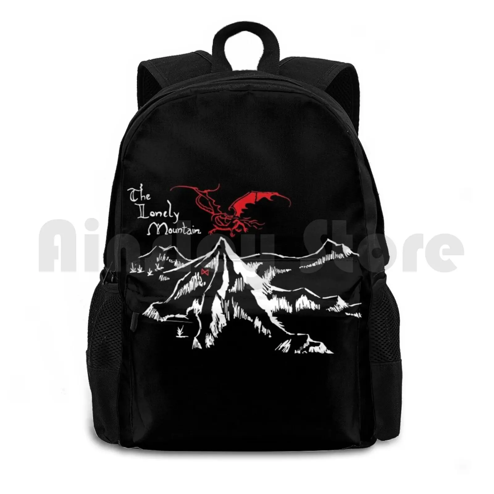 Mountain Erebor Outdoor Hiking Backpack Riding Climbing Sports Bag Erebor Smaug Tolkien Fantasy The Lonely Mountain Dwarf