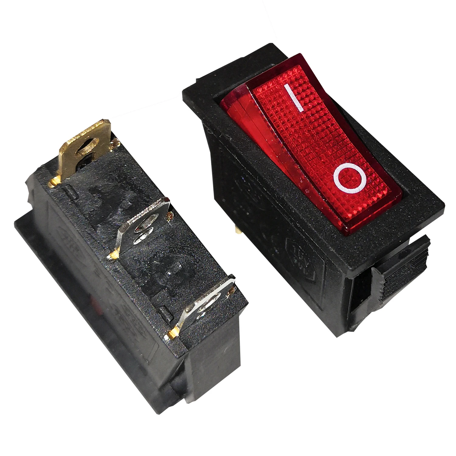 QY603 KCD3 20A/125V 15A/250V 3 Pins Rocker Push Button Switch  Microswitch Sewing Machine Parts Replacement 580C1-198, 2-Pack