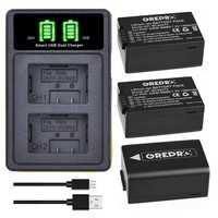 1300mAh DMW-BMB9E BMB9 DMW-BMB9 Battery and Charger with Built-in USB for Panasonic DMC FZ45 FZ60 FZ100 FZ80 FZ82 FZ40 V-Lux2