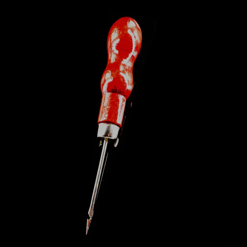 1Pcs/2Pcs Leather craft awl hand sewing tool leather shoes repair hook awl puncher thread sewing tool 12.0cm